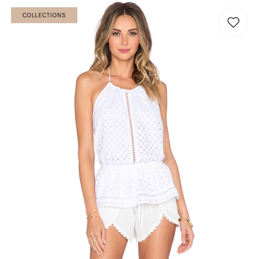 Zimmermann Ryker Broderie Top in White - BNWT